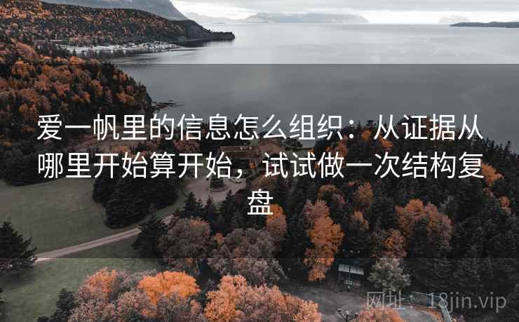 爱一帆里的信息怎么组织：从证据从哪里开始算开始，试试做一次结构复盘